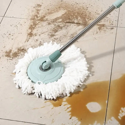 Quick Spin Mop With Steel Spin, Bucket Floor Cleaning, Easy Wheels & Big Bucket, Floor Cleaning Mop with Bucket - infinityexculsivestore.com