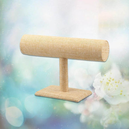 Jewelry Display Rack Bracelet Display Portable Bracelet Stand Jewelry Stand Organizer T Bar Stand Dispaly Rack Jewelry Display Stand Watch T- Flower Display Stand Appendix Necklace (1 pc) - infinityexculsivestore.com