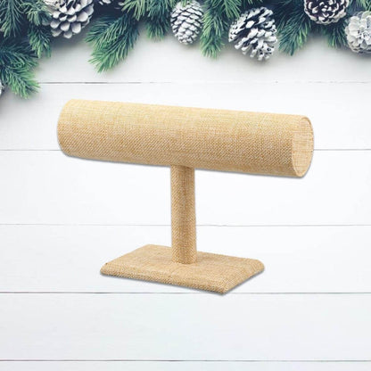 Jewelry Display Rack Bracelet Display Portable Bracelet Stand Jewelry Stand Organizer T Bar Stand Dispaly Rack Jewelry Display Stand Watch T- Flower Display Stand Appendix Necklace (1 pc) - infinityexculsivestore.com