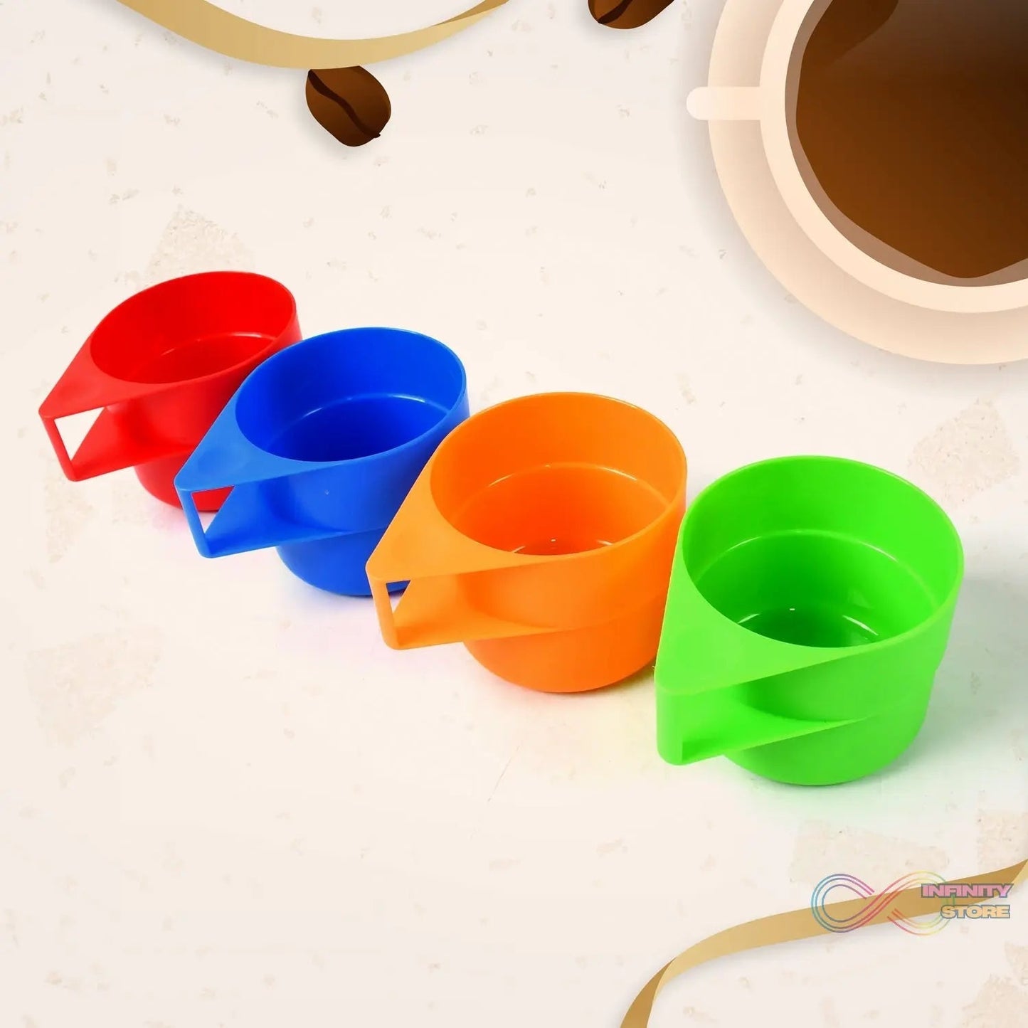 Rainbow Picnic Plastic Pitcher / Jug / Kettle Glass / Cup Set Water Bottle+Cup (9 Pcs Set) - infinityexculsivestore.com