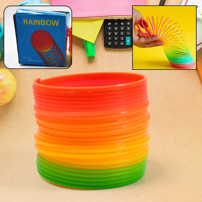 Rainbow Spring, Rainbow Spring Toys, Slinky, Slinky Spring Toy, Toy for Kids, for Kids Adults of All Age Group, for Birthdays, Compact and Portable Easy to Carry (1 Pc) - infinityexculsivestore.com