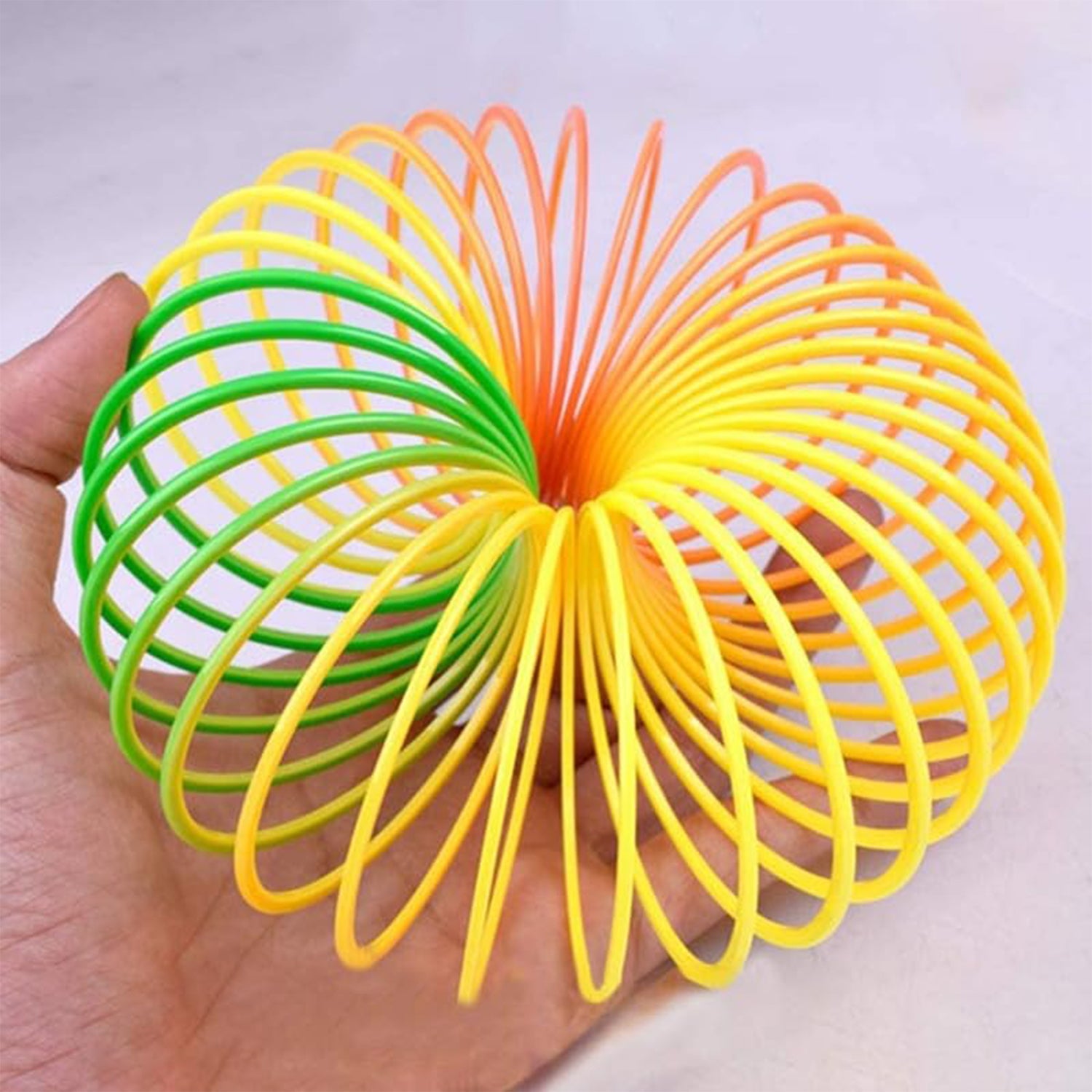 Rainbow Spring, Rainbow Spring Toys, Slinky, Slinky Spring Toy, Toy for Kids, for Kids Adults of All Age Group, for Birthdays, Compact and Portable Easy to Carry (1 Pc) - infinityexculsivestore.com