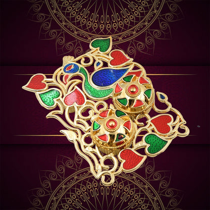 Rakasha Bandhan Special Puja Thali, Kumkum Thali Holder, Pooja Return Gift, Indian Housewarming Gifts, Brother / Bhai / Bhabhi / Sister / Family Rakhi for Rakshabandhan, Diwali - infinityexculsivestore.com