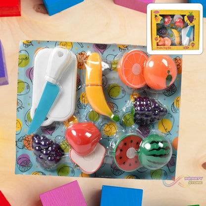 Realistic Sliceable Fruits Cutting Play Toy Set (7 Pcs Set) - infinityexculsivestore.com