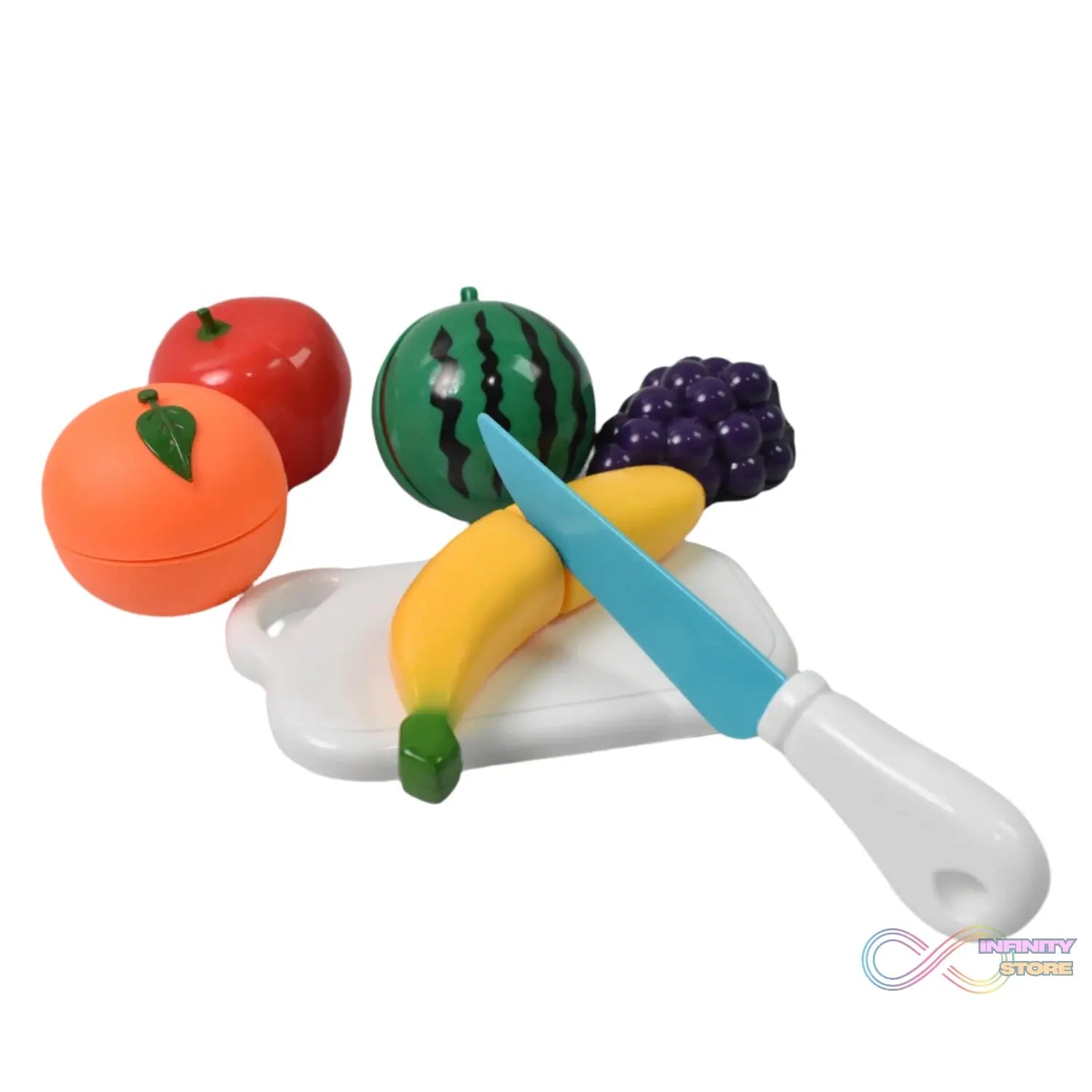 Realistic Sliceable Fruits Cutting Play Toy Set (7 Pcs Set) - infinityexculsivestore.com