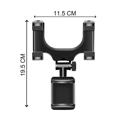 Rear View Mobile Holder Universal Vehicle Rear View Mirror Mobile phone Mount Stand - infinityexculsivestore.com