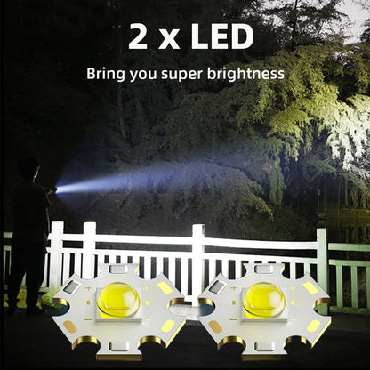Rechargeable Mini LED Flashlight with Power Bank, 3 Modes (1 Pc) - infinityexculsivestore.com