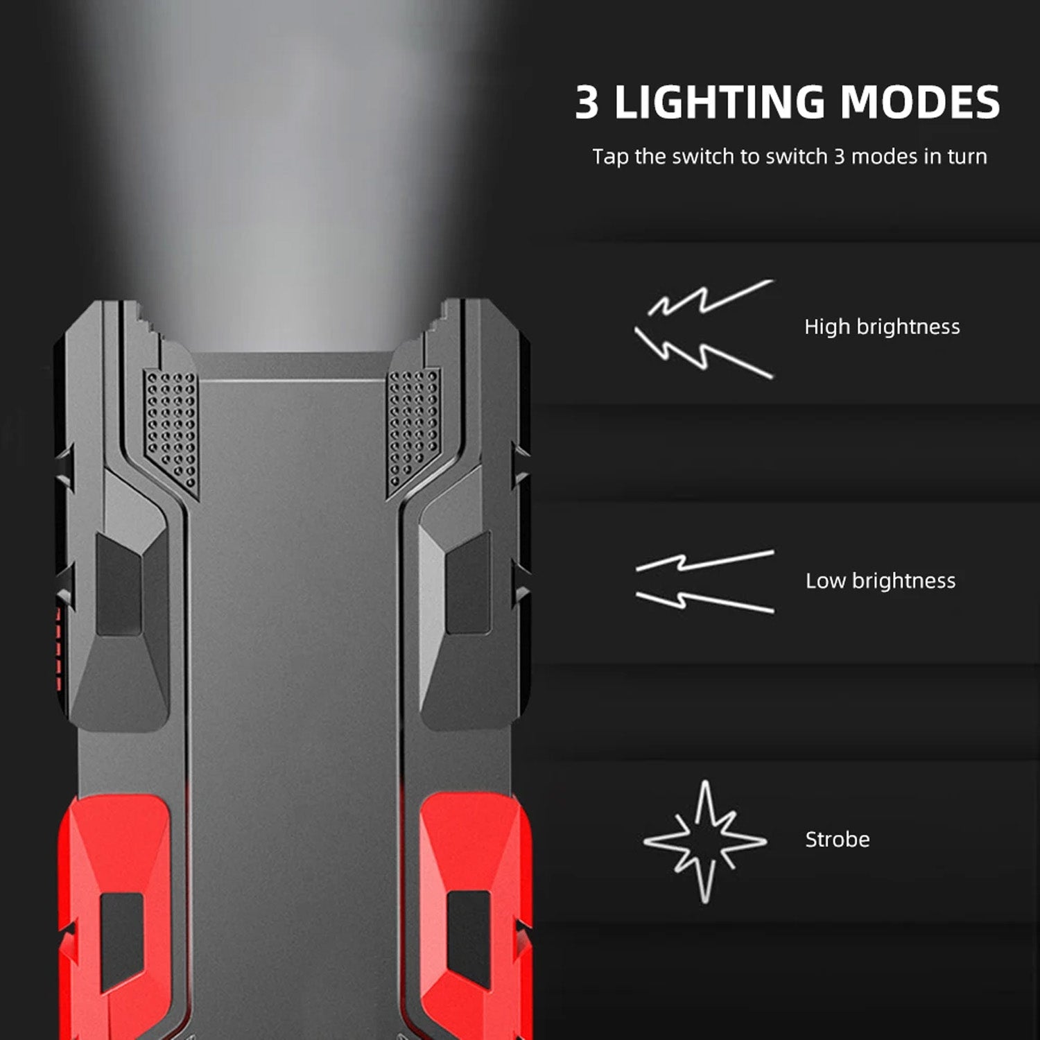 Rechargeable Mini LED Flashlight with Power Bank, 3 Modes (1 Pc) - infinityexculsivestore.com