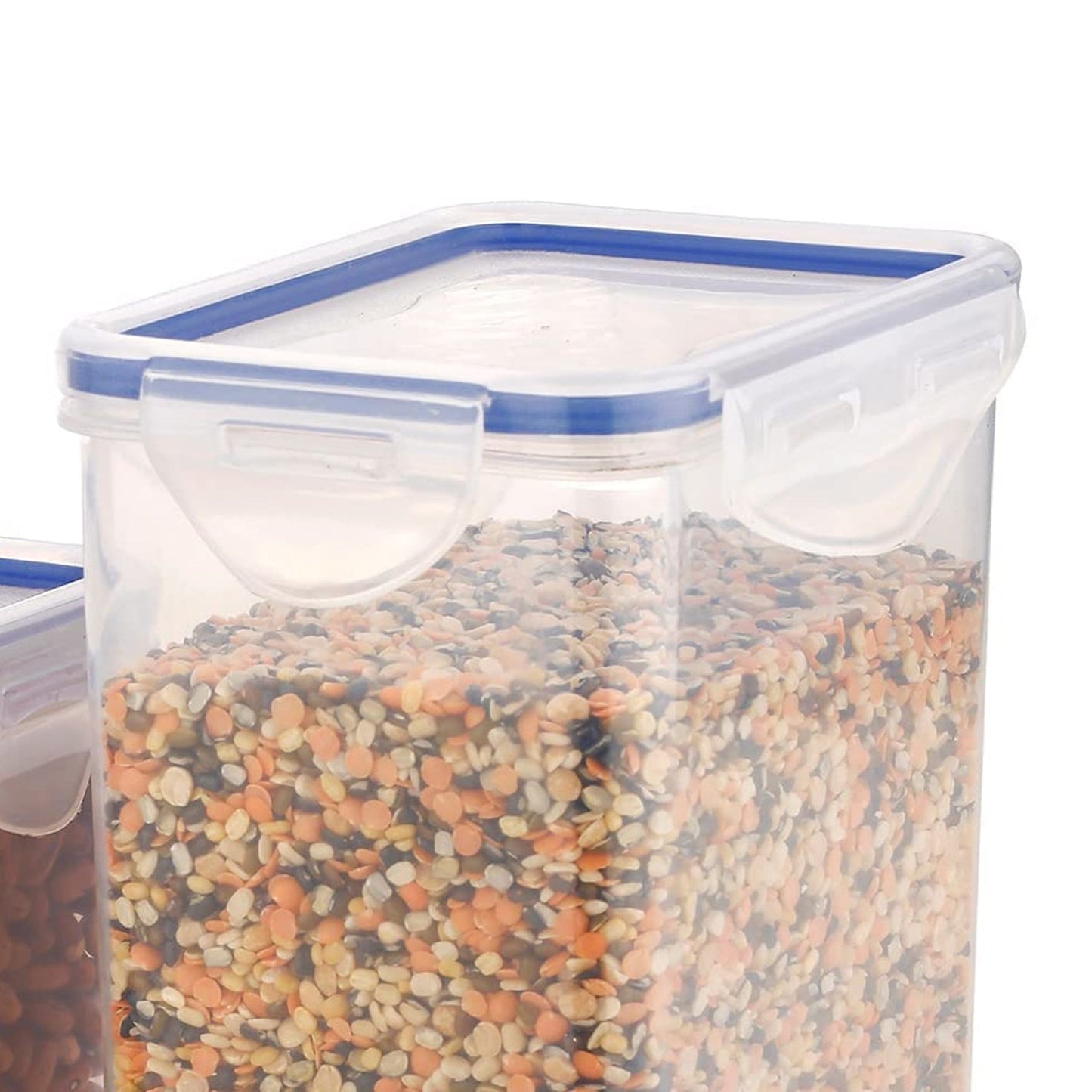 Rectangle Food Storage Containers: Airtight, Leak - Proof Lids (3 - Pack, Clear ABS) - infinityexculsivestore.com