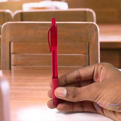 Red Colour Gel Pen Set, Set of 12 Pcs - infinityexculsivestore.com