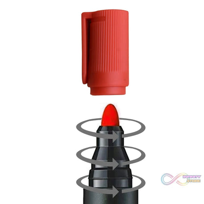 Close-up of red permanent marker for whiteboards