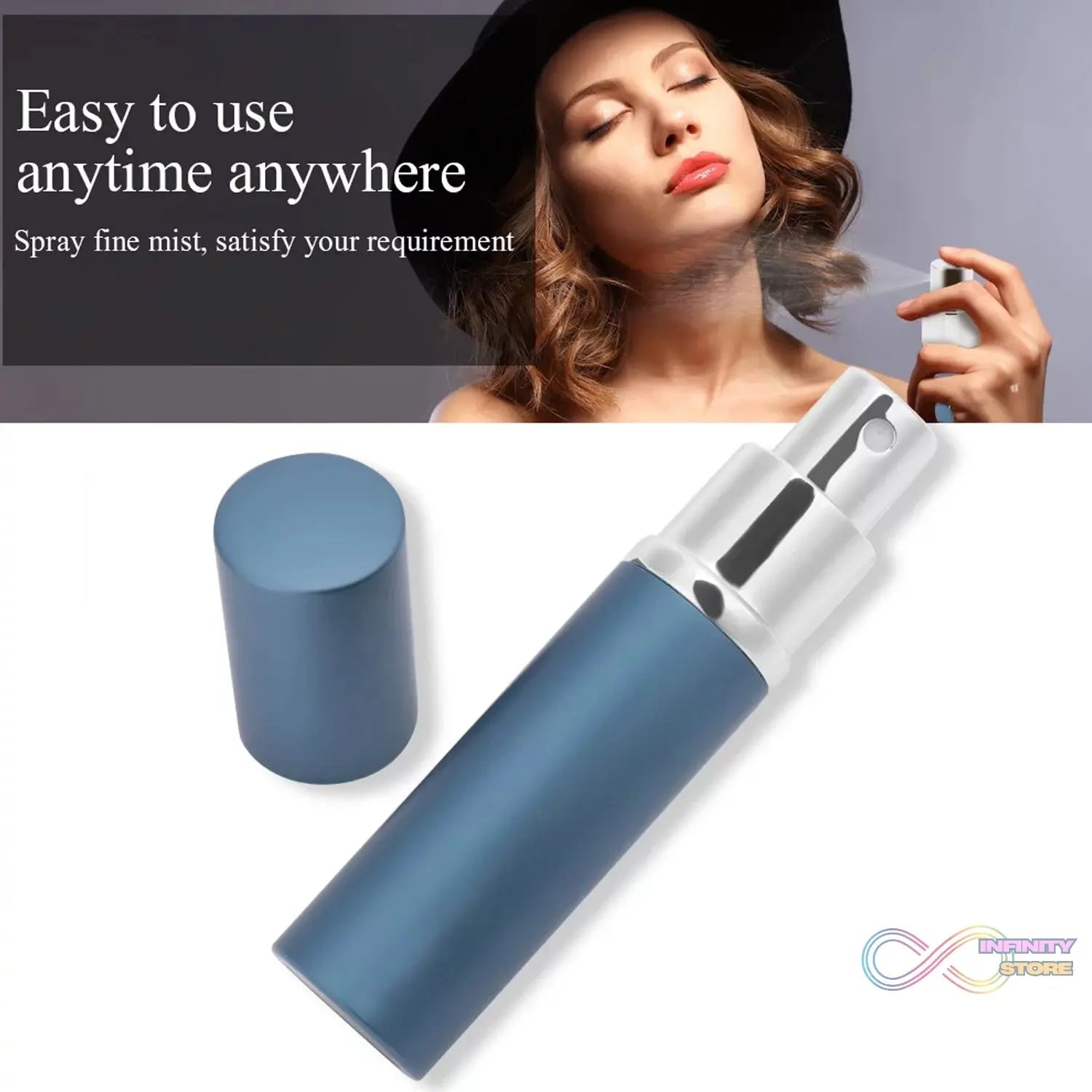 Refillable Fine Mist Spray Bottle for Perfume, Sanitizer, Travel Beauty & Makeup - 1 Pc - infinityexculsivestore.com
