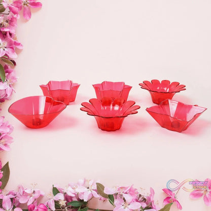 Reflection Diya Combo Plastic Candle Cup with Multi Shape (12 Pcs Set) - infinityexculsivestore.com
