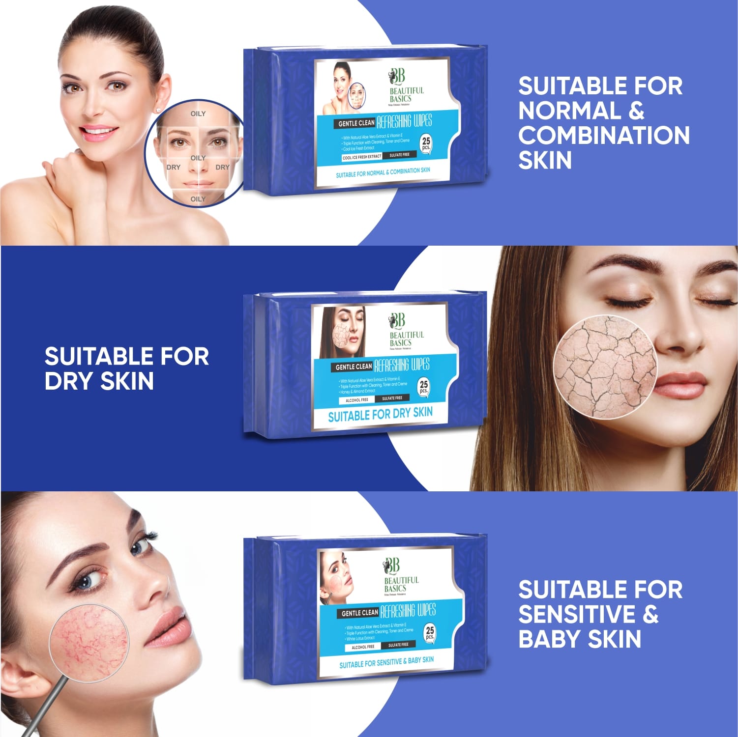 Refreshing Wet Wipes for Face | Facial Cleansing | Refreshing & Skin Hydration| Soothing for skin | pH Balance & Alcohol Free | Nourishing with Fruit extract | 25 Wipes - infinityexculsivestore.com