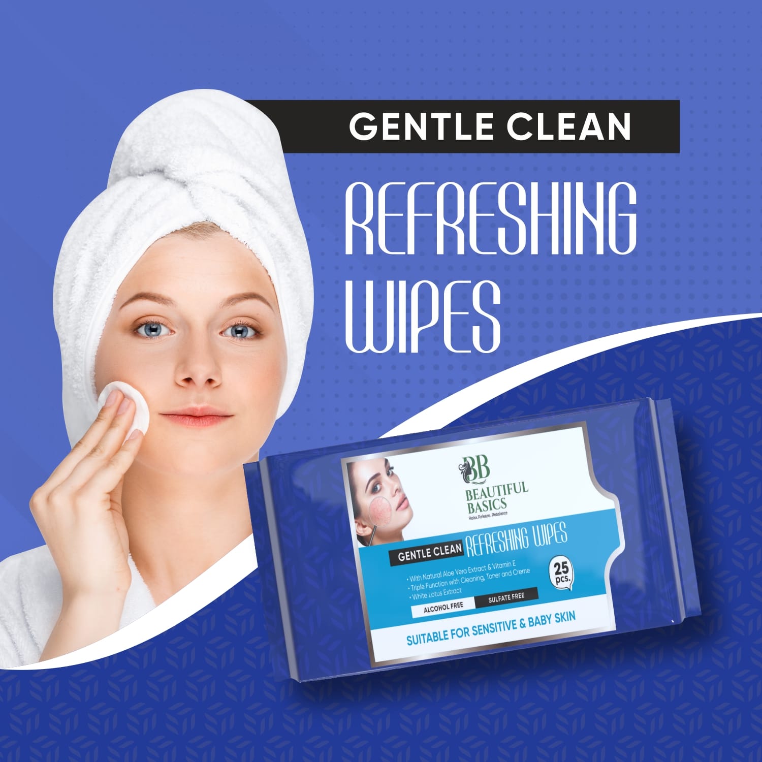 Refreshing Wet Wipes for Face | Facial Cleansing | Refreshing & Skin Hydration| Soothing for skin | pH Balance & Alcohol Free | Nourishing with Fruit extract | 25 Wipes - infinityexculsivestore.com