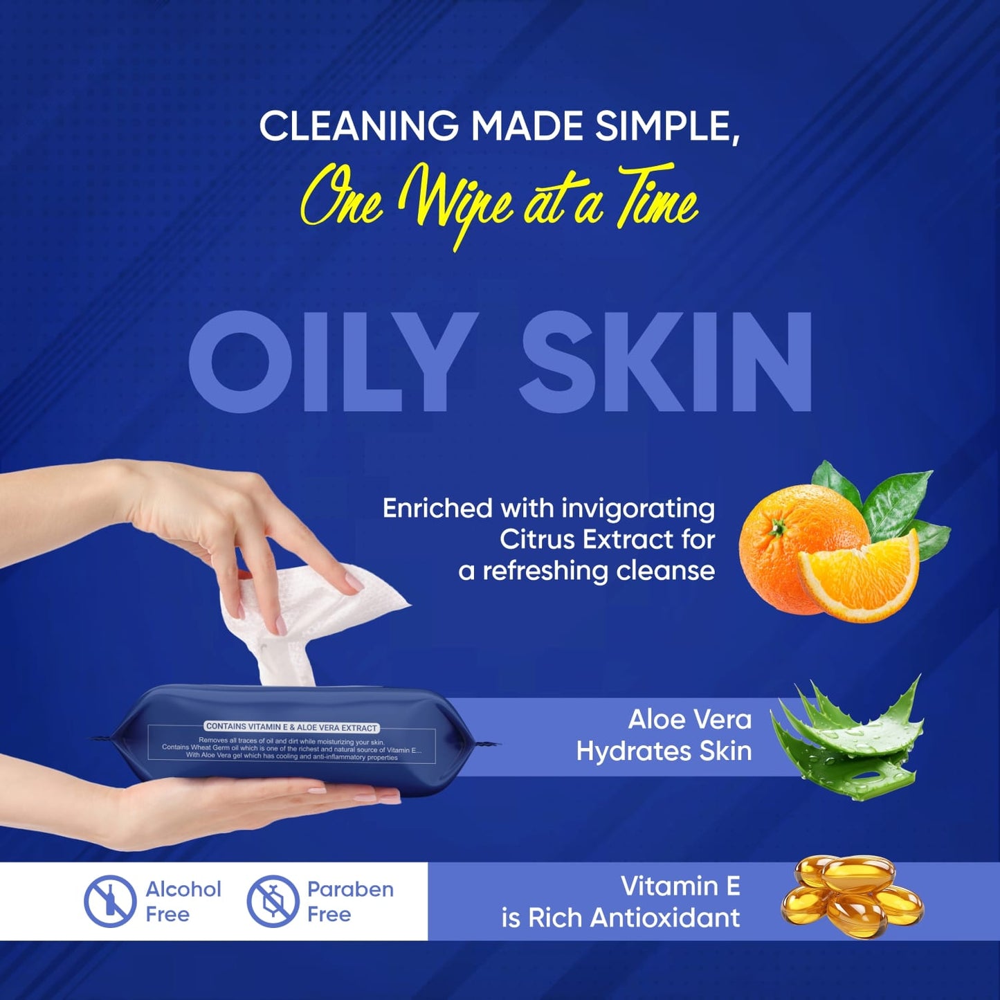 Refreshing Wet Wipes for Face | Facial Cleansing | Refreshing & Skin Hydration| Soothing for skin | pH Balance & Alcohol Free | Nourishing with Fruit extract | 25 Wipes - infinityexculsivestore.com