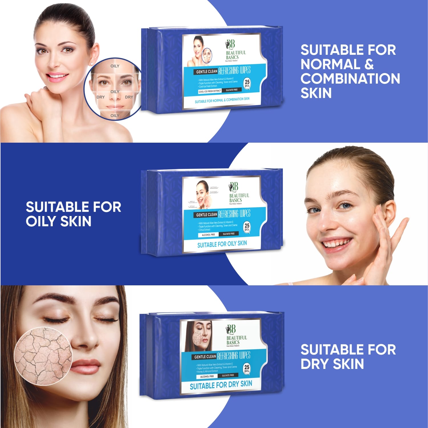 Refreshing Wet Wipes for Face | Facial Cleansing | Refreshing & Skin Hydration| Soothing for skin | pH Balance & Alcohol Free | Nourishing with Fruit extract | 25 Wipes - infinityexculsivestore.com