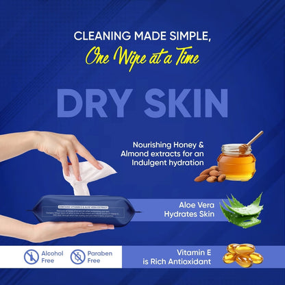 Refreshing Wet Wipes for Face | Facial Cleansing | Refreshing & Skin Hydration| Soothing for skin | pH Balance & Alcohol Free | Nourishing with Fruit extract | 25 Wipes - infinityexculsivestore.com