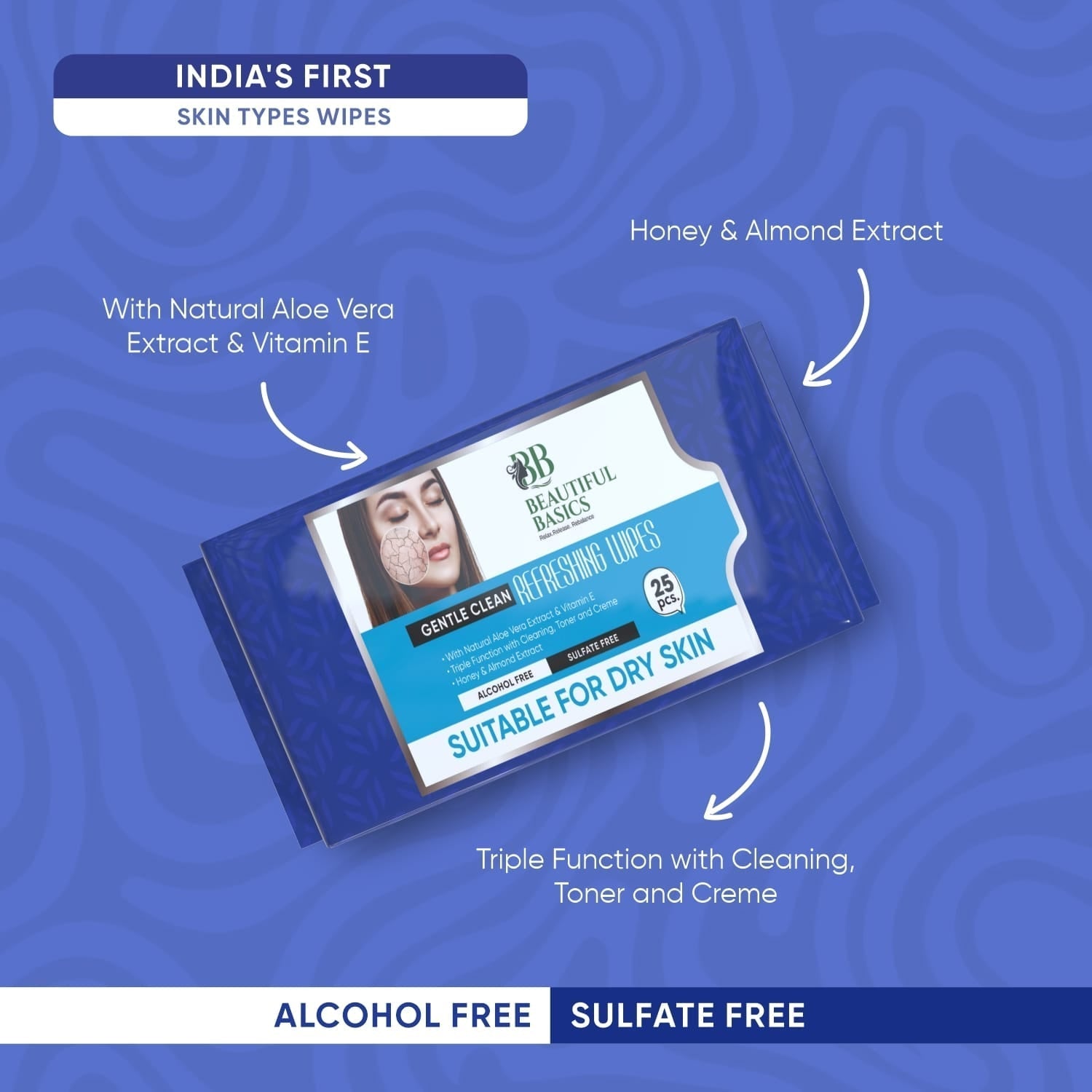 Refreshing Wet Wipes for Face | Facial Cleansing | Refreshing & Skin Hydration| Soothing for skin | pH Balance & Alcohol Free | Nourishing with Fruit extract | 25 Wipes - infinityexculsivestore.com