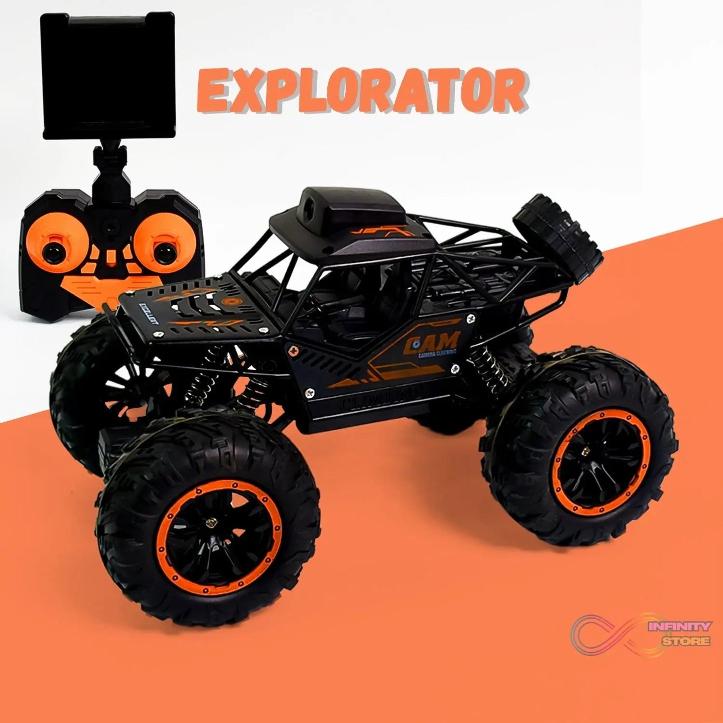 Remote Control Off - Road Truck with HD Camera - infinityexculsivestore.com