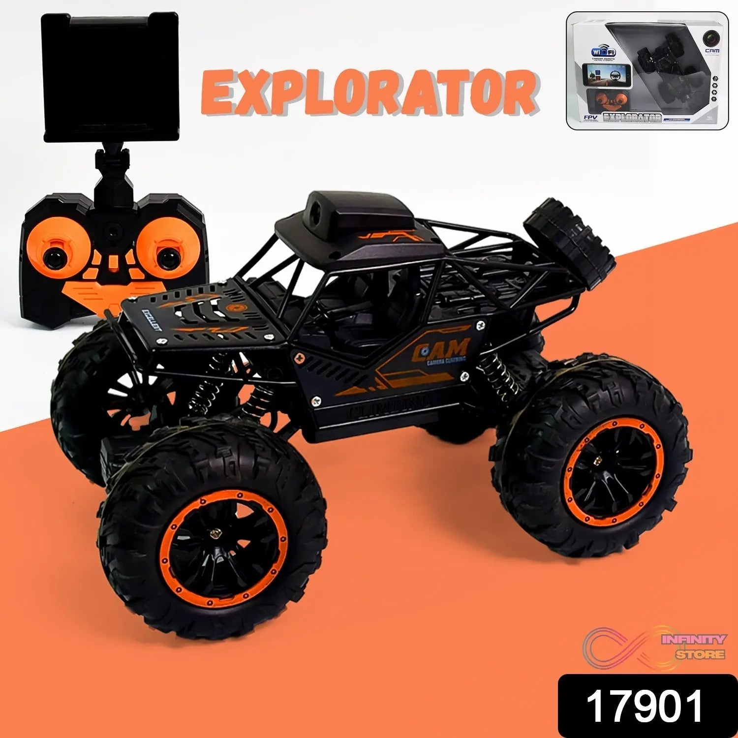 Remote Control Off - Road Truck with HD Camera - infinityexculsivestore.com