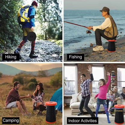 Retractable Folding Stools (1 Pc) - infinityexculsivestore.com