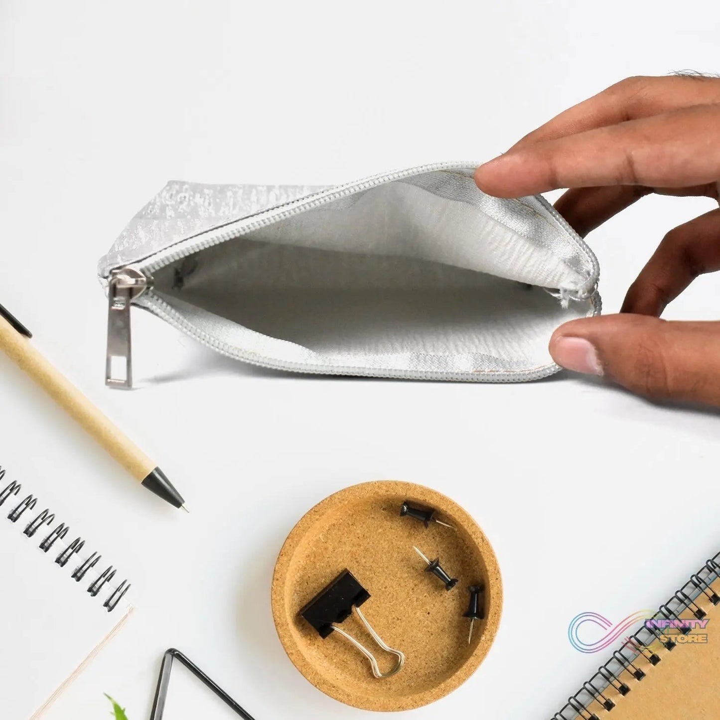 Reusable Multipurpose Washable Pouch Pen Stationary Case (1 Pc) - infinityexculsivestore.com