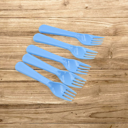 Reusable Premium Heavy Weight Plastic Forks, Party Supplies, One Size, plastic 5pc Serving Fork Set for kitchen, Travel, Home (5pc) - infinityexculsivestore.com