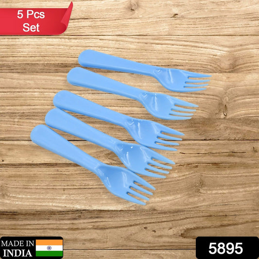 Reusable Premium Heavy Weight Plastic Forks, Party Supplies, One Size, plastic 5pc Serving Fork Set for kitchen, Travel, Home (5pc) - infinityexculsivestore.com