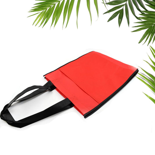 Reusable Small Size Grocery Bag Shopping Bag with Handle, Non - Woven Gift Bag Goodies Bag Carry Bag for Wedding Return Gifts - infinityexculsivestore.com