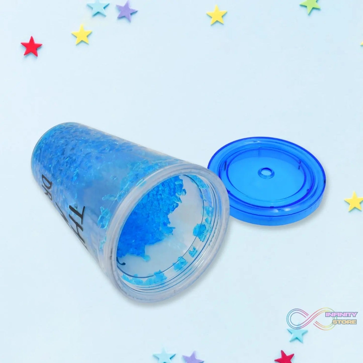 Reusable Tea Coffee Tumbler with Lid Double Wall (1 Pc / Mix Colour / Without Straw) - infinityexculsivestore.com