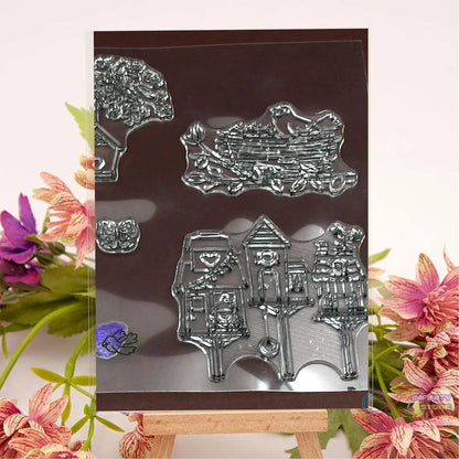 Reusable Transparent Rubber Stamp for Paper Crafts (Mix Design / 1 Sheet) - infinityexculsivestore.com