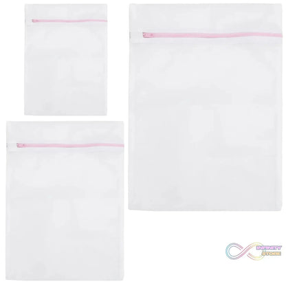 Reusable and Durable Zip Mesh Laundry Bag 3 Different Size (3 Pcs Set) - infinityexculsivestore.com