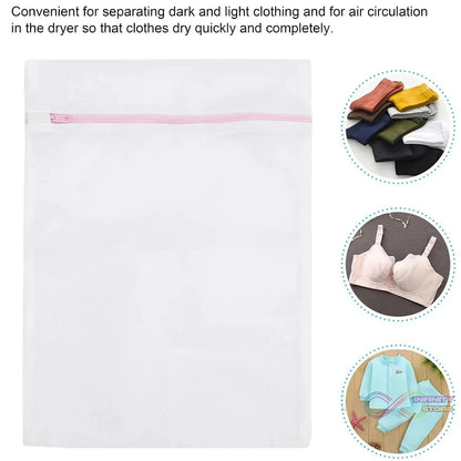 Reusable and Durable Zip Mesh Laundry Bag 3 Different Size (3 Pcs Set) - infinityexculsivestore.com