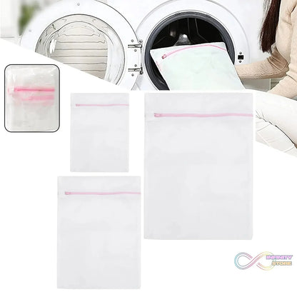 Reusable and Durable Zip Mesh Laundry Bag 3 Different Size (3 Pcs Set) - infinityexculsivestore.com