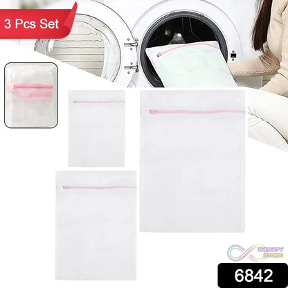 Reusable and Durable Zip Mesh Laundry Bag 3 Different Size (3 Pcs Set) - infinityexculsivestore.com