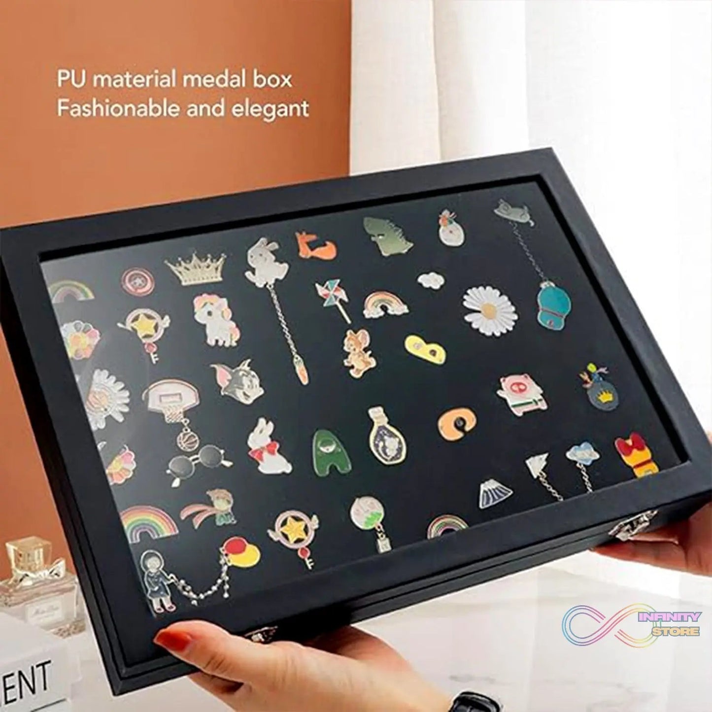 Ring Holder Organizer Box, Jewelry Ring Display Case (35x24 CM) - infinityexculsivestore.com
