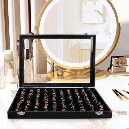 Ring Holder Organizer Box, Jewelry Ring Display Case (35x24 CM) - infinityexculsivestore.com