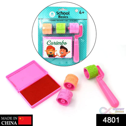 Kids' roller stamp, creative tool for playtime