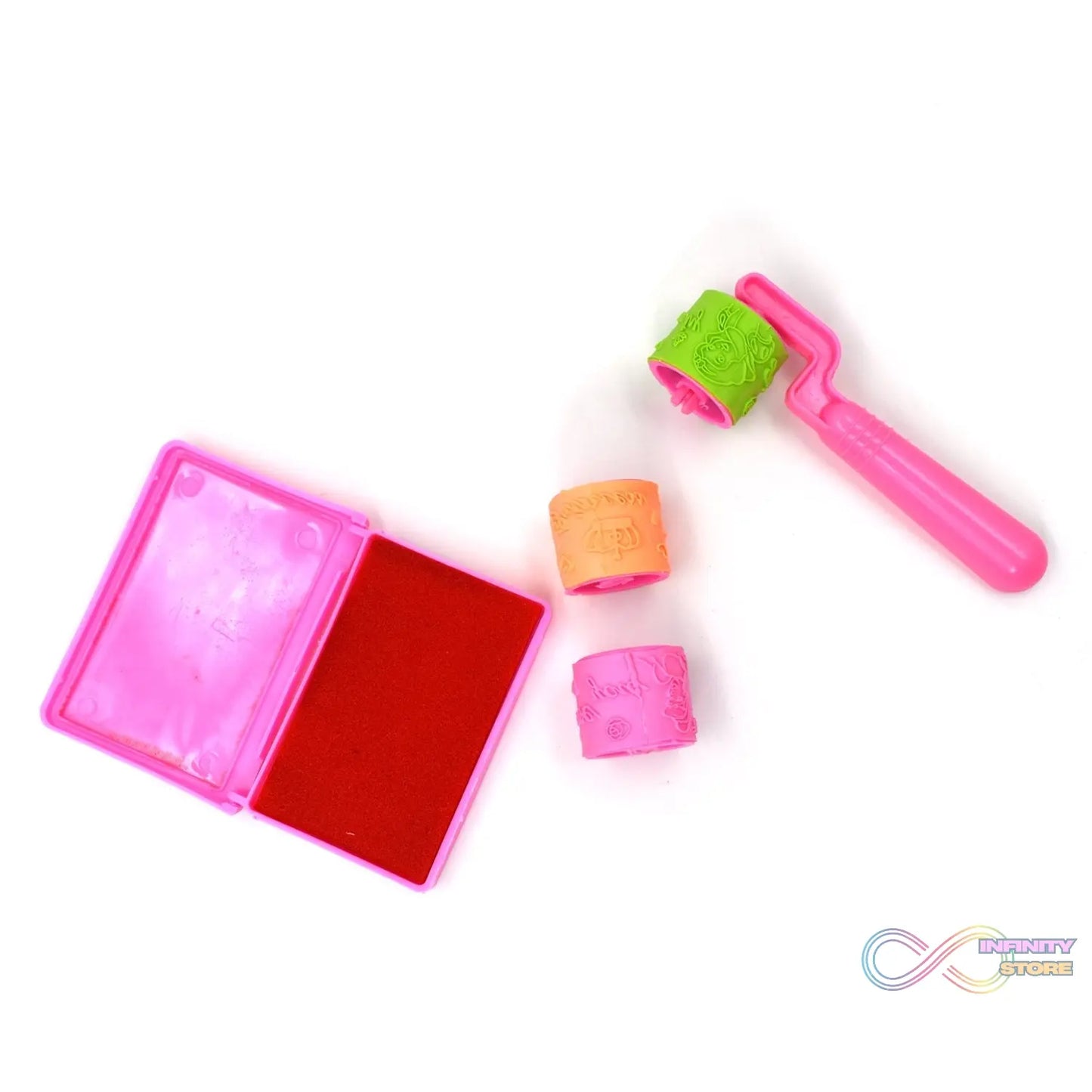 Kids' roller stamp, colorful designs for creative play