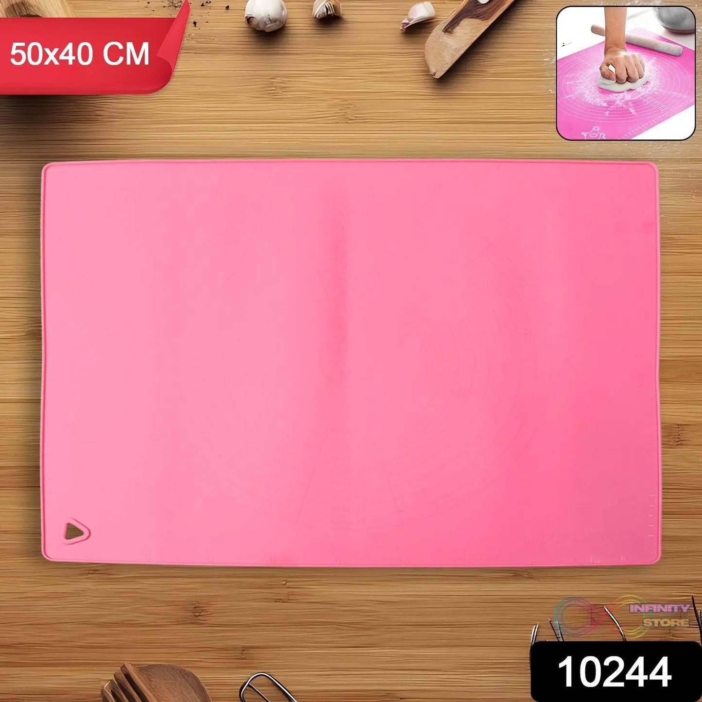 Rolling Mat Silicone Baking Mat (50×40 Cm) - infinityexculsivestore.com