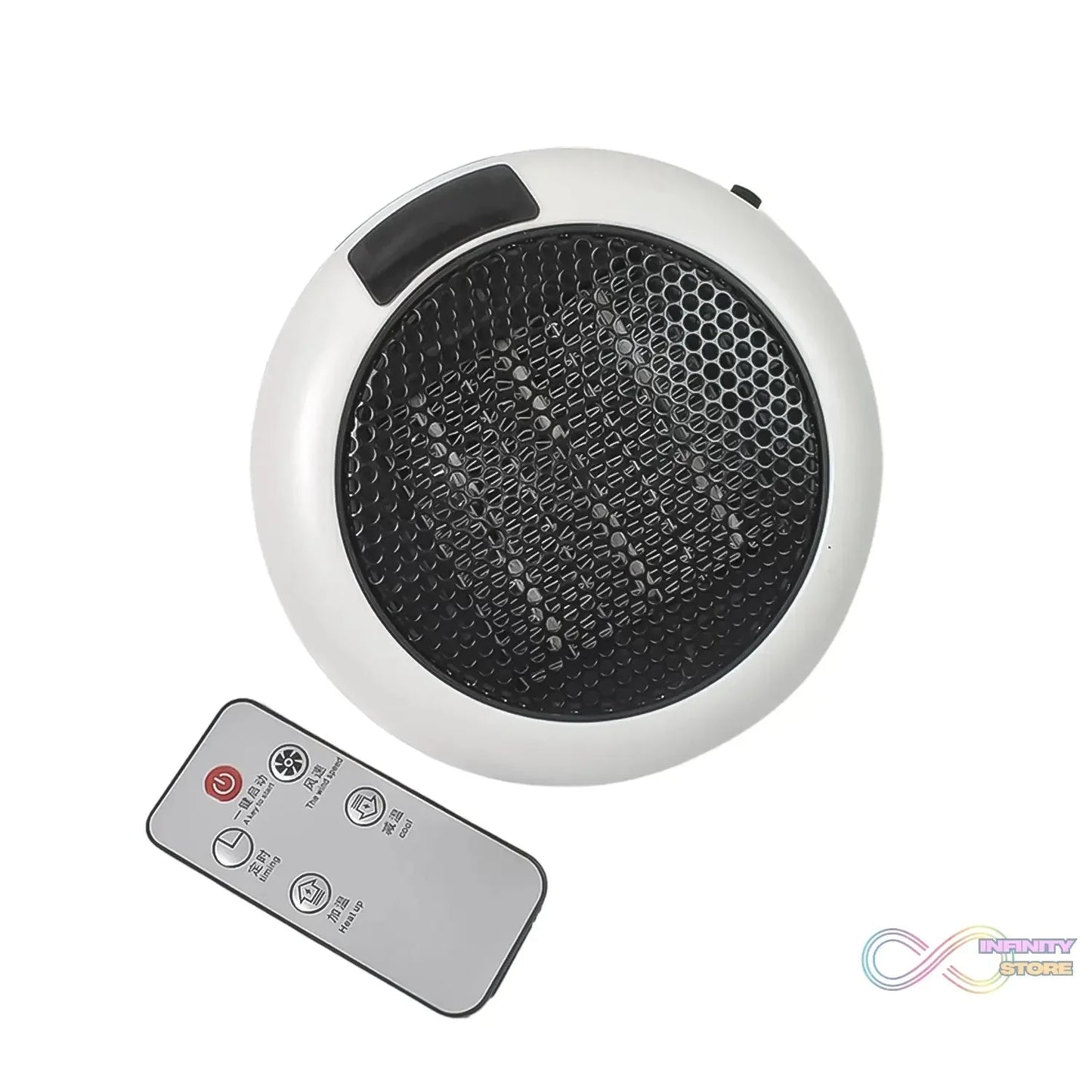 Room Heater LED Screen Portable Wall Heater (1500W / 1 Pc / With Remote) - infinityexculsivestore.com