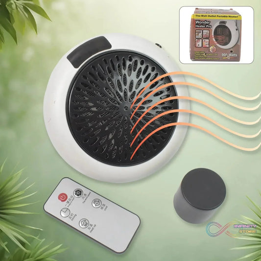 Room Heater LED Screen Portable Wall Heater (900W / 1 Pc / With Remote) - infinityexculsivestore.com