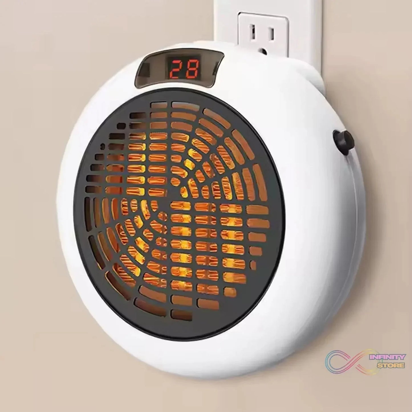 Room Heater LED Screen Portable Wall Heater (900W / 1 Pc / With Remote) - infinityexculsivestore.com