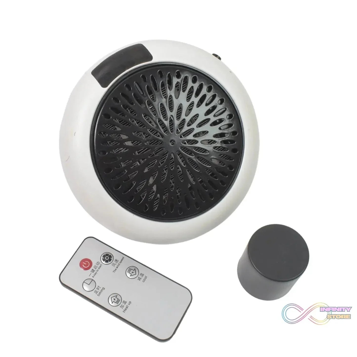 Room Heater LED Screen Portable Wall Heater (900W / 1 Pc / With Remote) - infinityexculsivestore.com