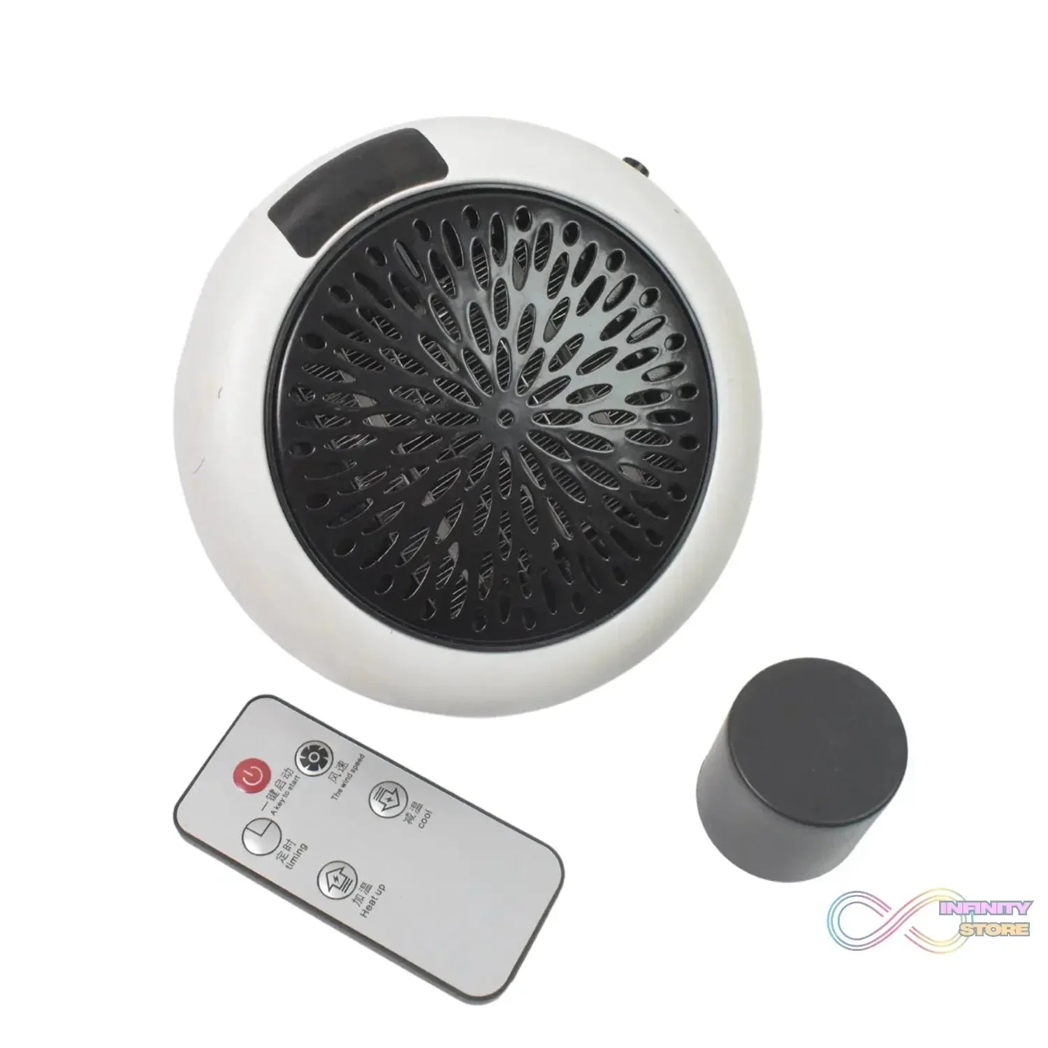 Room Heater LED Screen Portable Wall Heater (900W / 1 Pc / With Remote) - infinityexculsivestore.com