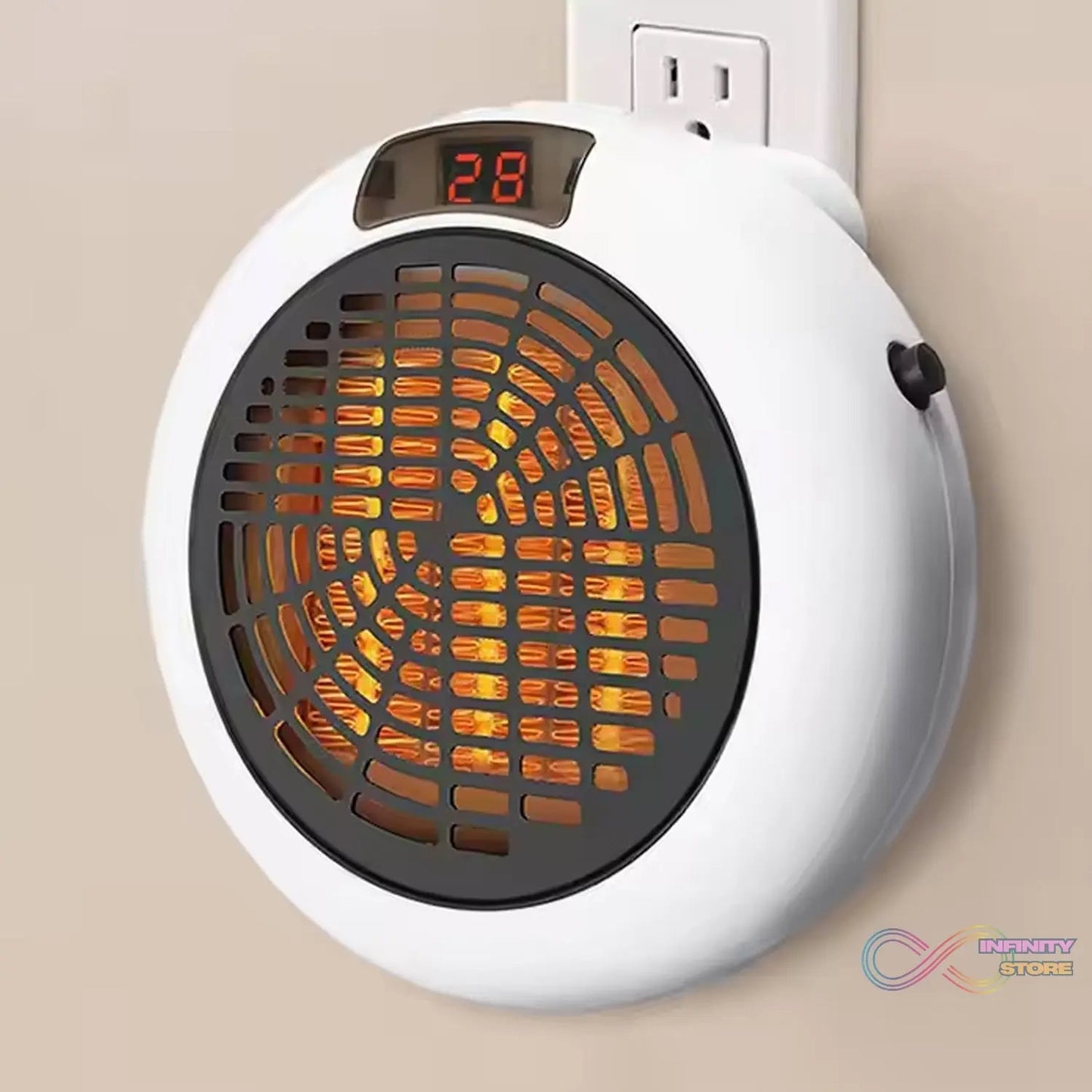 Room Heater for Home, Office, Camper LED Screen Portable Wall Heater (900W / 1 Pc) - infinityexculsivestore.com