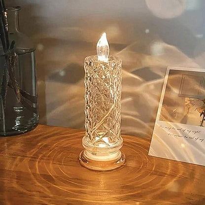 Rose Candles for Home Decoration, Crystal Candle Lights - infinityexculsivestore.com