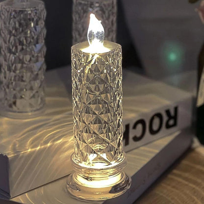 Rose Candles for Home Decoration, Crystal Candle Lights - infinityexculsivestore.com