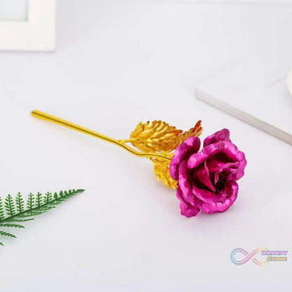 Gold Rose Artificial Rose Flower With Gift Box, Plastic Flowers Best Gifts for Friend Girl Wife Women, Golden Rose Gift for Valentine's Day, Mother's Day, Anniversary, Birthday, Wedding, Gold (1 Pc) - infinityexculsivestore.com